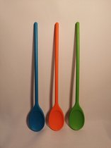 Kunststof Pollepels - Diverse Kleuren - Keuken - Roerlepel - 30 cm - Voordeelverpakking 3 stuks