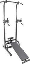 MaxxSport krachtstation - optrekstang – dipstation – bank - push-up stands