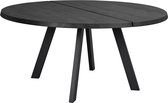 Table à manger ronde en bois Nordiq Fred - Ø60 x H75 cm - Zwart