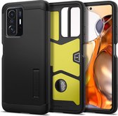 Spigen Tough Armor Xiaomi 11T / 11T Pro Hoesje Back Cover Zwart