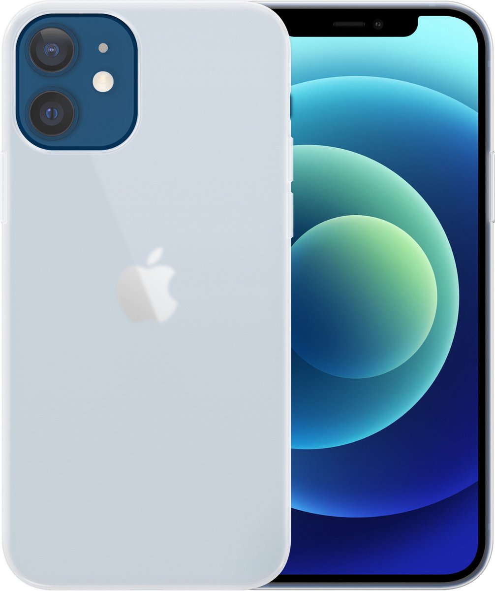 Ceezs telefoonhoesje geschikt voor Apple iPhone 12 / 12 Pro hoesje siliconen - backcover - optimale bescherming - Matte Transparant