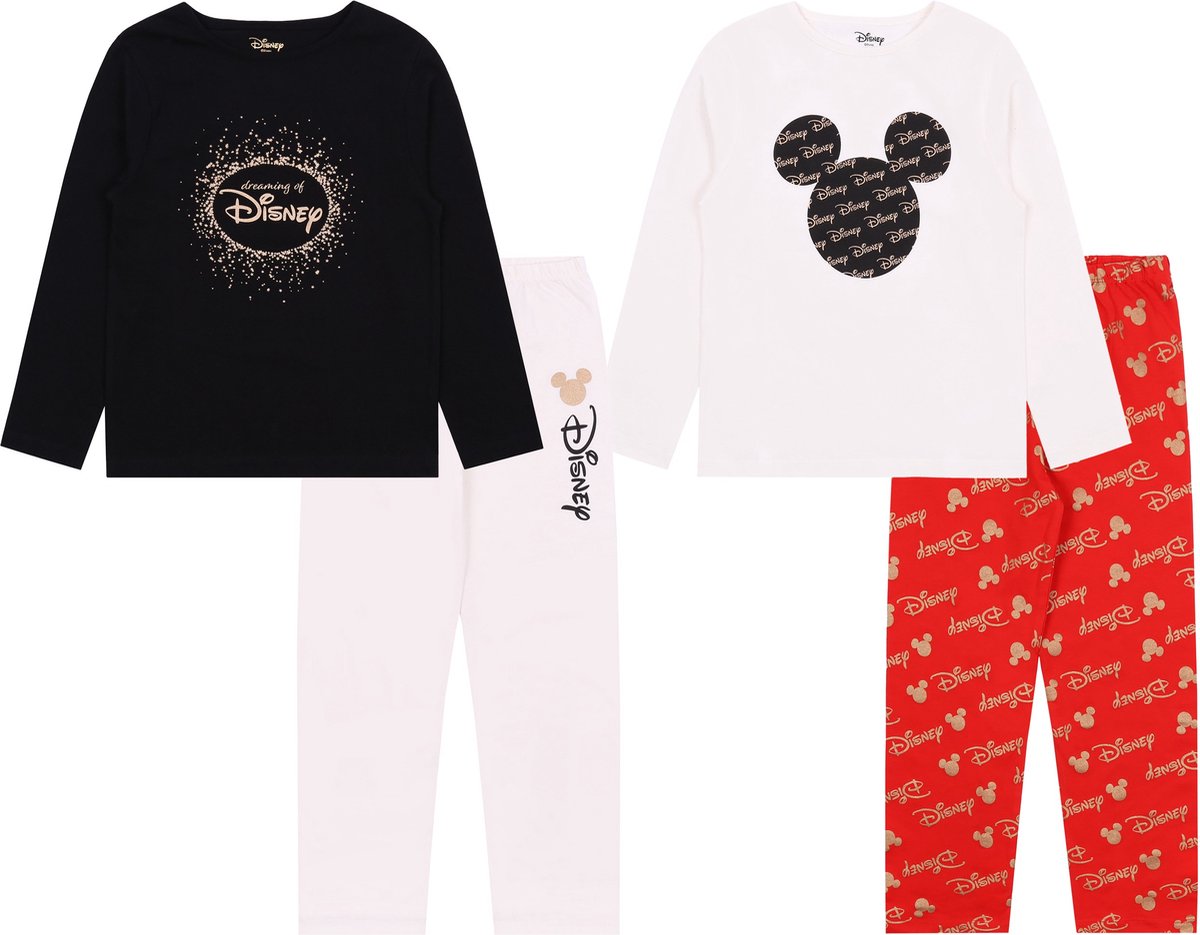 2x Meisjespyjama met lange mouwen Mickey Mouse DISNEY / 10-11 jaar 146 cm