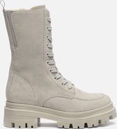 Tamaris Veterboots grijs Suede - Dames - Maat 41