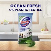 Glorix - Schoonmaakdoekjes - Ocean Fresh - Biologisch Afbreekbare Wipes 100% Hygiene - 12 x 25 doekjes - Voordeelverpakking