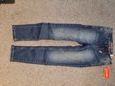 Lemmi - meisjes jeans - blauw - slim fit - maat 140