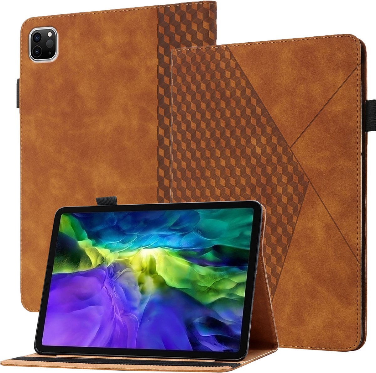 Book Case geschikt voor Apple iPad Pro 11 (2021) | iPad Hoes | Bruin