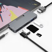 iMounts iPad USB-C hub - HDMI - SD reader - USB3.0 - Aux - Space Gray