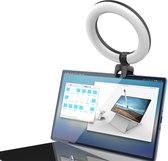 6inch Ringlamp voor Laptop en Monitor - Dimbaar - Warm wit licht, neutraal licht en wit licht - USB - Online Vergadering - Lamp videoconferentie - Videoconferencing - 2022 Model