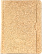 Apple iPad Pro 2021 (12.9 inch) Case | Glitter Table Hoes | Book Case | Goud