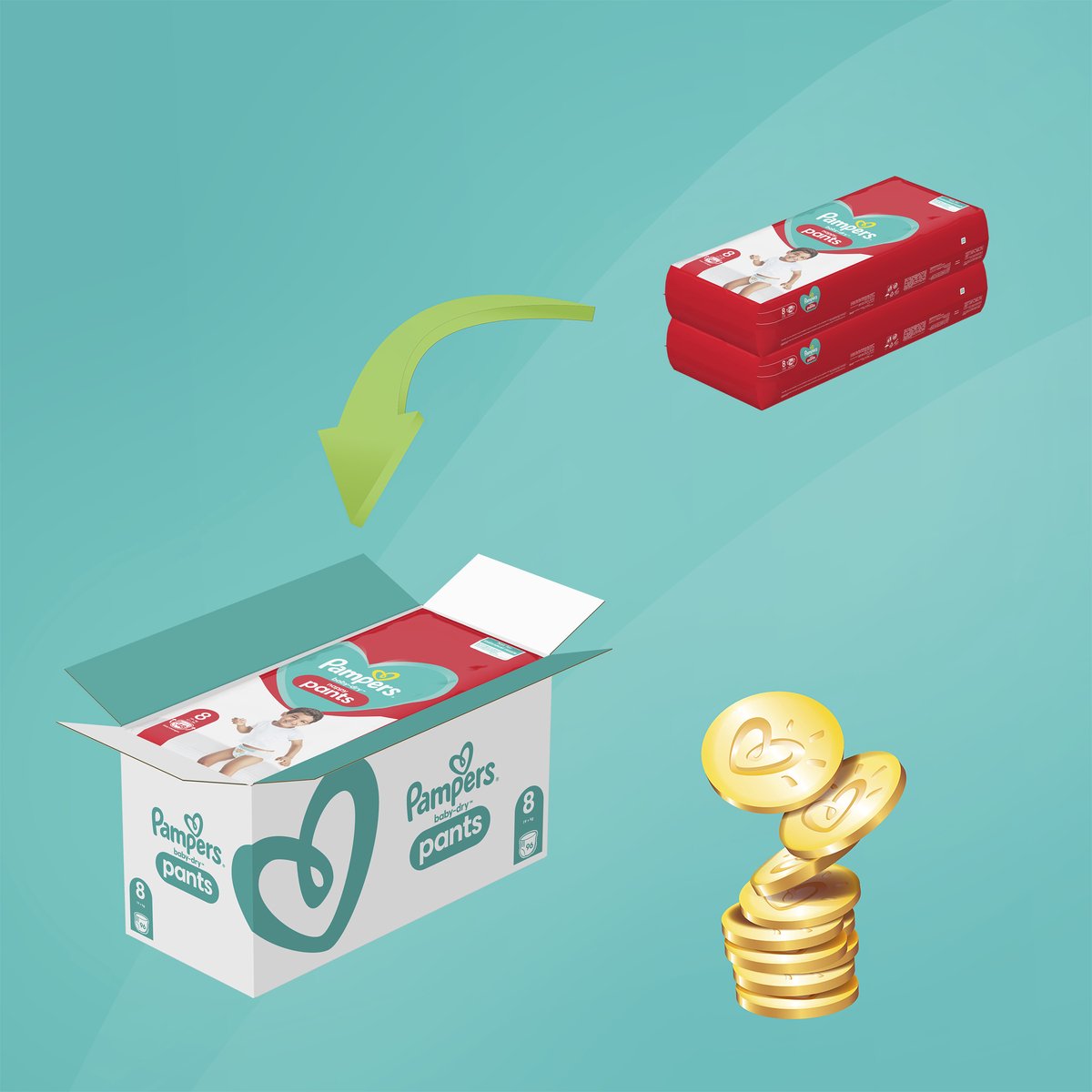 Pampers baby-dry Baby Pants baby-dry Gr. 9 XL (19 kg) Big Pack, 40 St dauerhaft günstig online kaufen