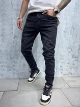 Herenjeans Beschadigde Denim Broek Slim Fit Skinny Zip Enkel Jongens Casual Stretch Broek Hip Hop Ripped Jeans Alle Taille Maten