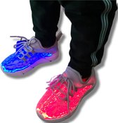 Pepperts Kinder sneaker wit met led - -maat 34