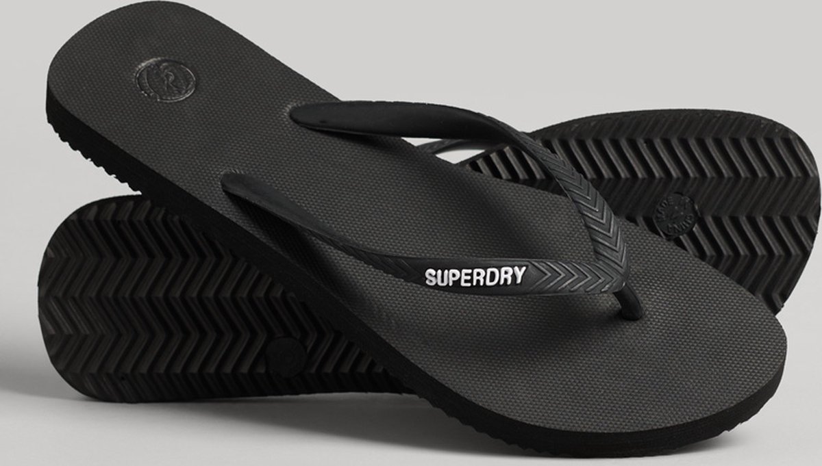 Superdry Vintage Classic Slippers Vrouw Zwart