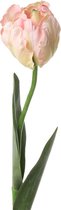 Top-Art- Luxe zijden tulp Parrot 68 cm zachtroze - Kunst parkiettulp