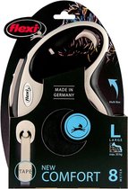 Flexi Rollijn New Comfort - Zwart - L - 8 m