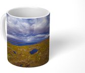 Mok - Autumnal fjeld met meertjes en bewolking in Lapland - 350 ML - Beker - Uitdeelcadeautjes