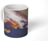 Mok - Bovenaanzicht van Shark Bay in Australië - 350 ML - Beker - Uitdeelcadeautjes