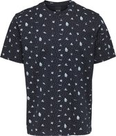 ONLY & SONS ONSLEVI REG DITSY AOP SS TEE CS  Heren T-shirt - Maat L