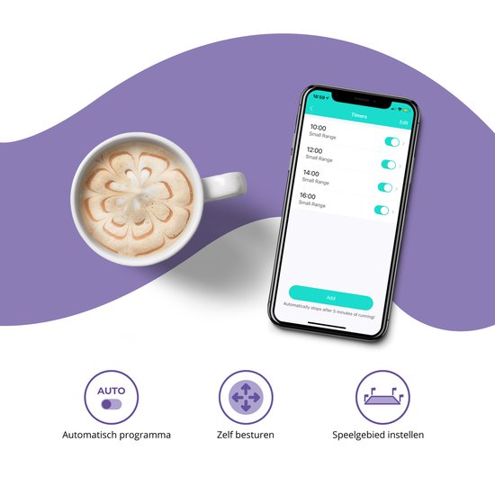 Pettadore Play Red Dot - Laser Kattenspeeltjes - Autoplay en via Bluetooth Handmatig in App - Kattenspeelgoed - Laserpen
