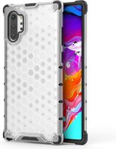 Samsung Galaxy Note 10 Plus Hoesje - Mobigear - Honeycomb Serie - Hard Kunststof Backcover - Transparant - Hoesje Geschikt Voor Samsung Galaxy Note 10 Plus