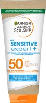 Garnier Ambre Solaire Sensitive Expert + Cardboard Tube Zonnebrand melk SPF 50+ - 200 ml