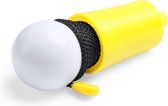 Treklamp LED op batterijen geel 15 cm - Hang kastlampje met trekschakelaar geel 15 cm