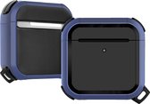 Apple AirPods Pro 1 Hoesje - Xccess - Armor Serie - Hard Kunststof Hoesje - Blauw - Hoesje Geschikt Voor Apple AirPods Pro 1