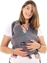 Koala Babycare Makkelijk te dragen, makkelijk aan te brengen, verstelbare draagzak - Multifunctionele draagzak geschikt tot 10 kg - Draagzak - Antraciet - KBC® geregistreerd ontwer