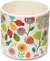 Herfstbladeren Keramiek Binnen Plantpot/Bloempot - Large 12cm