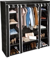 Zwart Ameline Garderobe - Kledingkast
