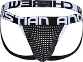 Andrew Christian - Almost Naked Mesh Jockstrap Zwart - Maat XL - Erotische Jockstrap - Sexy Herenondergoed