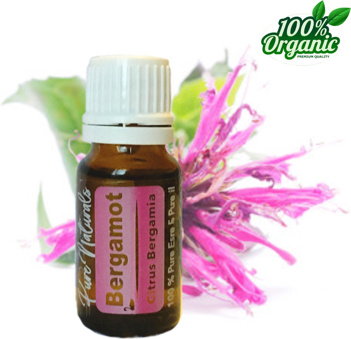 Goedkoopste Bergamot etherische Olie 10 ml | Bergamot Oil | 100 PUUR | Bio | Essentiële olie Aromatherapie | Olie diffuser | Geschikt voor inname | Pure Naturals