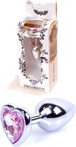 Bossoftoys - 64-00045 - Plug - Silver - Anal - Heart - Rose