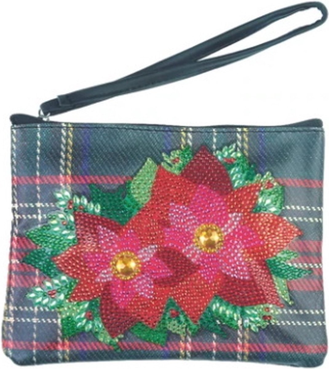 Diamond Painting Etui Festive Poinsettia CA-PK4