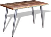 Furnibella - Gerecycled Houten Eettafel Massief Eetkamer Tafel Tafels Eetkamertafel