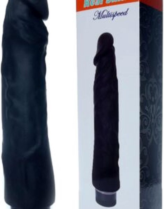 Bossoftoys - 67-00099 - Real Skin - Vibromasseur raliste - Noir - 22 m -  Dia 4 cm -... | bol