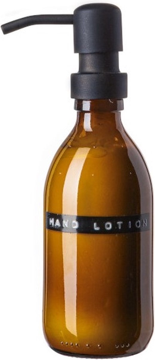 Wellmark handlotion 250ml amber glas / zwart - 'lotion'