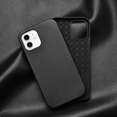 WIWU - Telefoon Hoesje geschikt voor iPhone 13 Pro - Calfskin Back Cover - Zwart