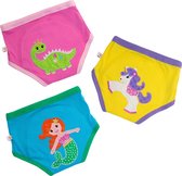 Zoocchini set van 3 oefenbroekjes - 100% organic katoen - Fairy Tales - Meisjes - 2-3 jaar