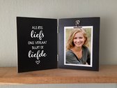 StylShop - Fotolijst - Als iets liefs ons verlaat blijft de liefde - zwart - in memoriam troostgeschenk troost geschenk bij overlijden