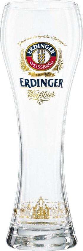 Erdinger Hefe Weiss Weissbier Weizen Bierglas Bokaal doos 6x50cl bier | bol.com