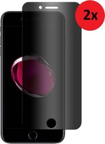 Geschikt voor iPhone 8 Plus Privacy Screenprotector - 7 Plus Privacy Screenprotector - Tempered Glass Gehard Glas 2x