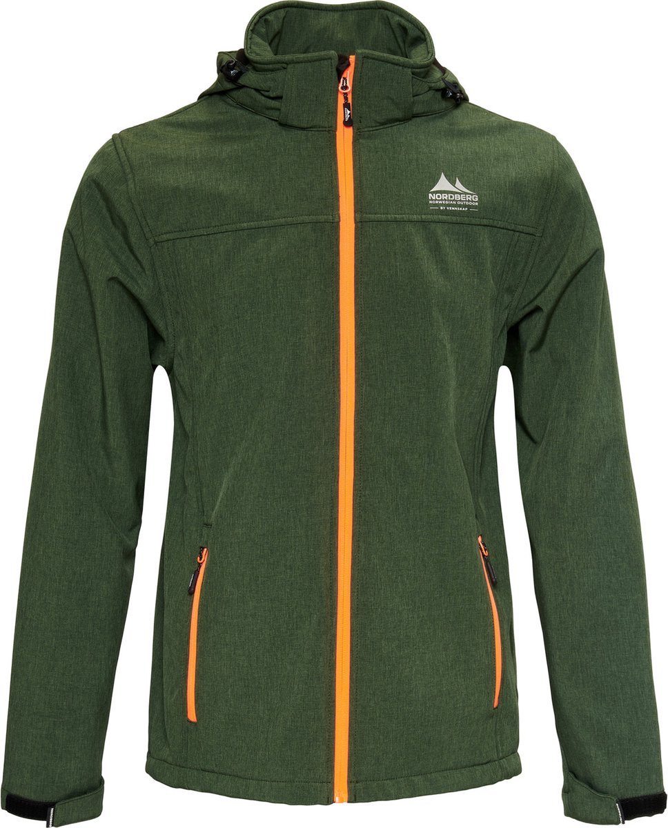 Nordberg Mats Softshell Outdoor Zomerjas Heren Melange 3XL Groen
