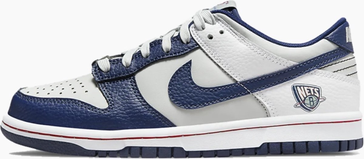 Nike Dunk Low EMB NBA 75th Anniversary Brooklyn Nets DO6288 001 EUR Grijs