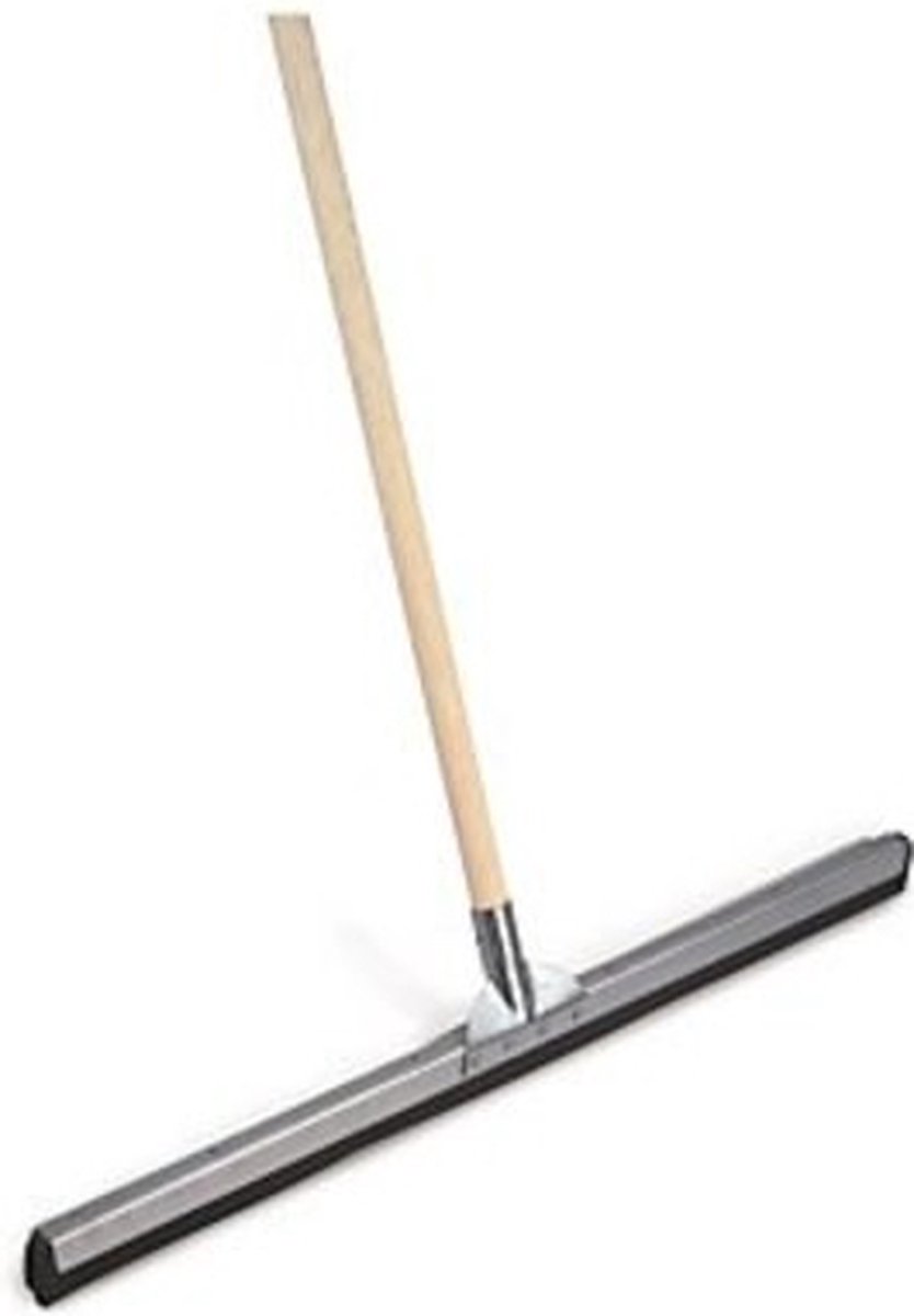 Industriële Vloertrekker 75 cm Natuurrubber Rood met Steel