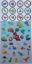 Stickervellen 3 vellen "Dinosaurus" | Sint-tip | Kerst-tip | Cadeau-tip