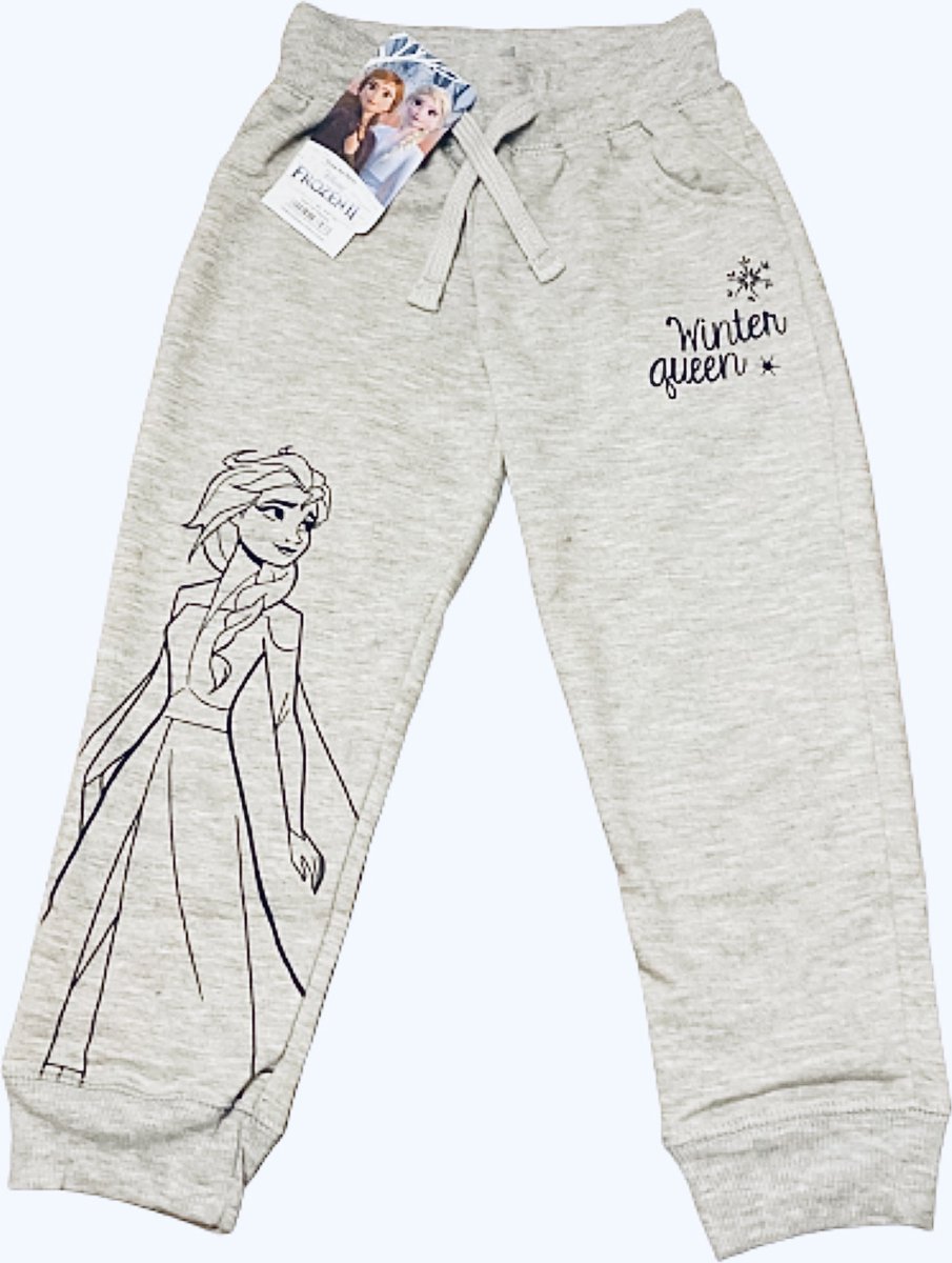 Disney Frozen II Joggingbroek - Grijs - Maat 98 (3 jaar)