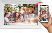 Denver Digitale Fotolijst Met WiFi & GRATIS App - Fotokader 10.1 inch met FRAMEO software - IPS Touchscreen - 16GB geheugen - ANDROID & IOS - PFF1024 - Wit