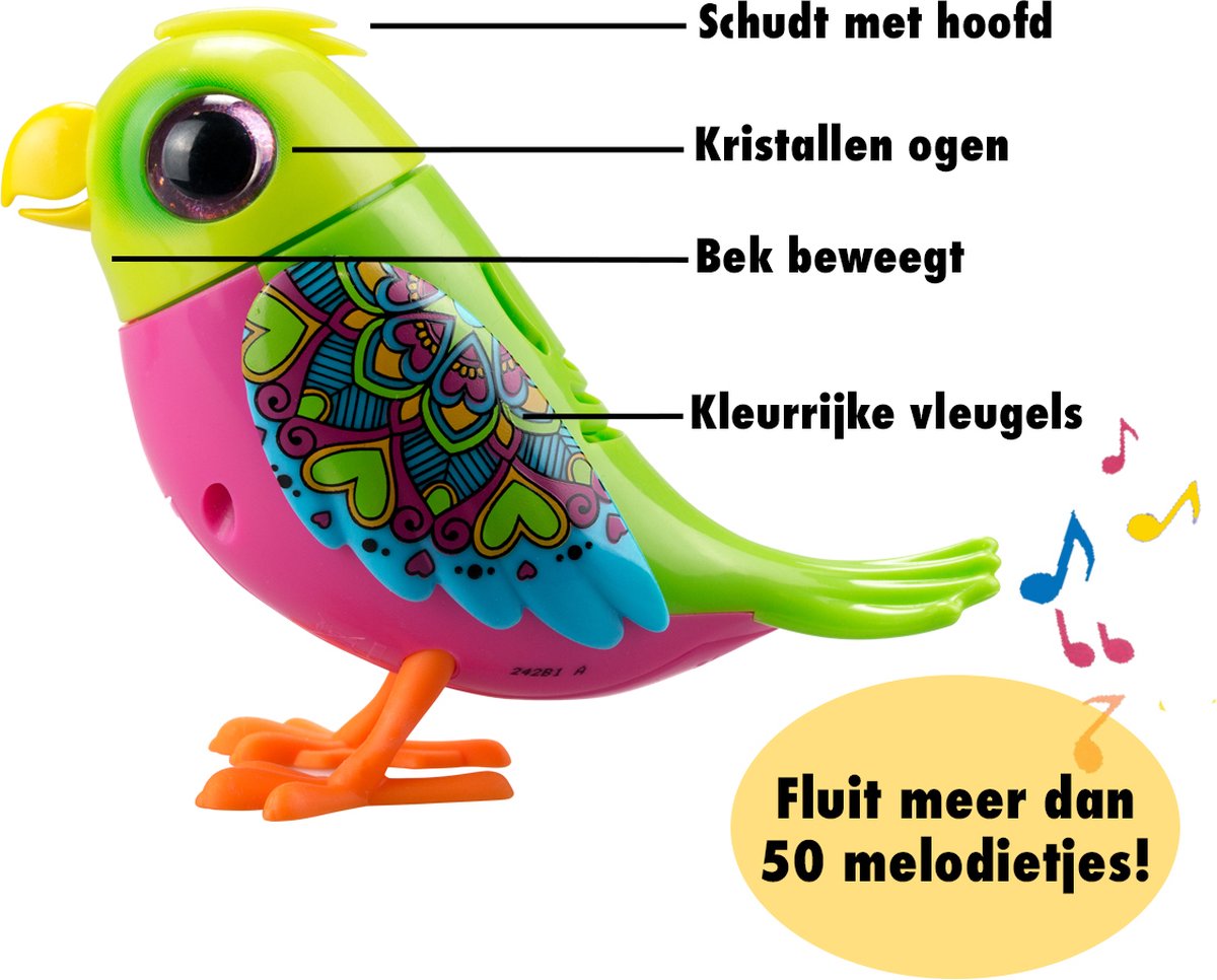 Silverlit Digibirds single love bird - interactief vogeltje
