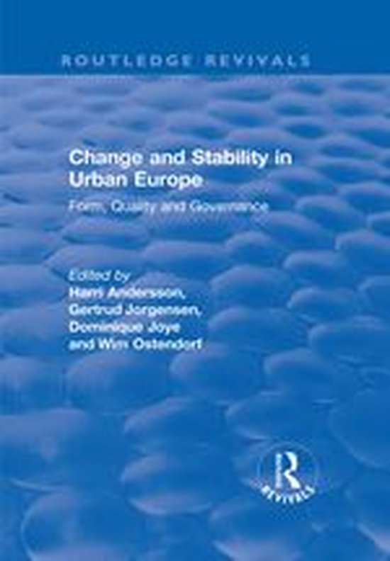 Routledge Revivals - Change and Stability in Urban Europe - cover